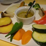 トラットリア・コッレ - バーニャカウダ