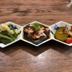 初音 - 前菜三種盛り合わせ