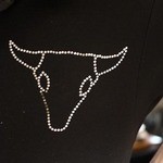 和牛焼肉 匠家 - スタッフのポロシャツに付いてるラインストーン