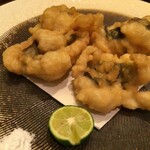 サンチャ フカミ - 鱧の天ぷら
