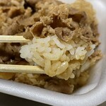 すき家 - 『牛丼弁当ミニ』の具、ご飯