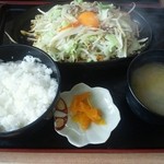 和食太郎 - 野菜炒め定食￥７００ちょっと寂しいかな