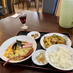 京華 - 冷麺 茄子と豚肉炒め