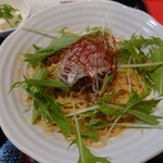 中華料理 若水 - 冷やしタンタンメンとヤキメシ（小）のセット