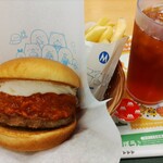 モスバーガー - 白いモスバーガー 昼割セット930円。