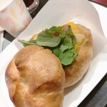 カフェ・ベローチェ - モーニングＢセット　カイザーサンド　ベーコンとスクランブルエッグ　アップ