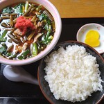 さかえや 本店 - 満州にらラーメン（塩），ライス