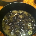 海味 はちきょう - 岩のりの味噌汁　200円