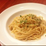 Torattoria Makko - 新鮮な生うにのペペロンチーノ！唐辛子の程よい辛さが、生うにのコクある旨みを引き出します。