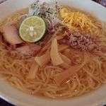 讃岐そば りんや - ひやそば　私が思った正面。まとまりに欠けますね。