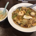 李房 - 中華丼＋中華スープ
