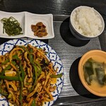 四季香  - 豚肉の四川風炒めランチ