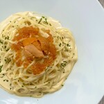 Karuizawa Budobou - 海膽與鮭魚卵奶油義大利麵