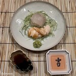 御料理 寺沢 - 造りは割り醤油と煎り酒を使い分け