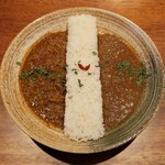 麻布十番 薬膳カレー 新海 - 2種盛り薬膳カレー（普通）　1,400円