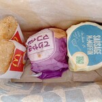 マクドナルド - ハッシュポテト、てりやきマフィン、ソーセージマフィン　180円