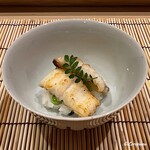 御料理 寺沢 - 活穴子の飯蒸し