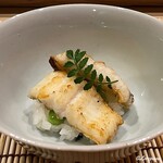 御料理 寺沢 - 活穴子の飯蒸し