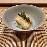 御料理 寺沢 - 活穴子の飯蒸し