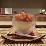 御料理 寺沢 - 桜桃とクリームチーズのブランマンジェ
