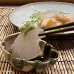 御料理 寺沢 - 眞子鰈を山葵と割り醤油で