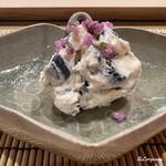 御料理 寺沢 - ブルーベリーの白和え