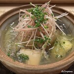 御料理 寺沢 - 蝦夷鮑と白茄子と幼雌穂の小鍋立