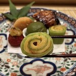 御料理 寺沢 - 胡瓜の海鞘巻