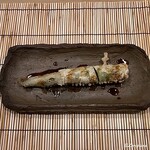 御料理 寺沢 - 万願寺唐辛子の香茸と肉詰め揚げ
