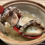 御料理 寺沢 - 三陸産の鮑がたっぷり一個分