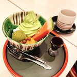 甘味屋 田むら - 抹茶クリームあんみつ