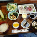 Katsugyo Ryourinomise Amimoto - 上刺身定食