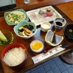 Katsugyo Ryourinomise Amimoto - 上刺身定食