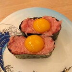 すし江戸 - うずら鉄火