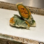 日本橋 蕎ノ字 - 利尻礼文島　うに大葉巻き