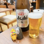 うなぎ 乃助 - 瓶ビールを飲みながら☆