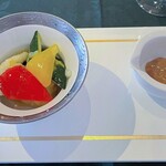 212186316 - 鱧と旬野菜の柚子胡椒炒め