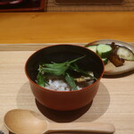 日本料理 幸庵 - 焼き鮎のお茶漬け