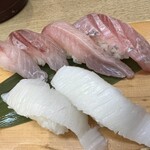 沼津魚がし鮨 二代目魚がし - カマスとえんがわと何だっけ。。