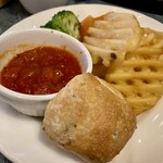 あっぷるぐりむ - チーズドール和牛ハンバーグ(ジャンボ２倍)@2,600円+スープセット@440円