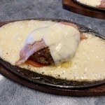 あっぷるぐりむ - チーズドール和牛ハンバーグ(ジャンボ２倍)@2,600円+スープセット@440円
