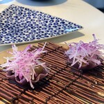 6 - アミューズ イカ キャビア醤油