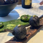 6 - アミューズ 蕎麦粉と鰯