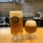 日本料理 直 - キリンブラウマイスター生ビールで乾杯❗️