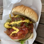 横須賀パーキングエリア 下り フードコート - 横須賀バーガー¥580-