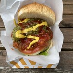 横須賀パーキングエリア 下り フードコート - 横須賀バーガー¥580-