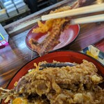 天ぺい - 骨煎餅ピンボケ写真