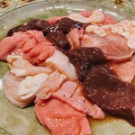 焼肉冷麺やまなか家 - ホルモンごちゃ盛り￥990