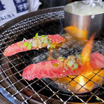 食べ飲み放題 焼肉ダイニング ちからや - 焼いて口に入れると、甘い肉汁がジュワァ～と溢れます。