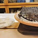 割烹 やました - 鱧　焼き霜(追加)